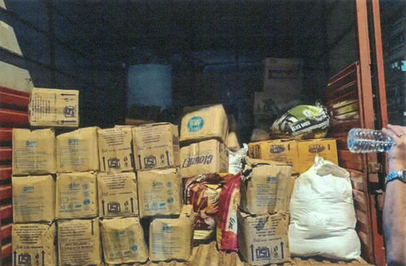 Volunteers Distributing